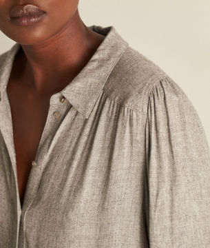 Picture of CADIX FLECKED GREY FLUID SHIRT